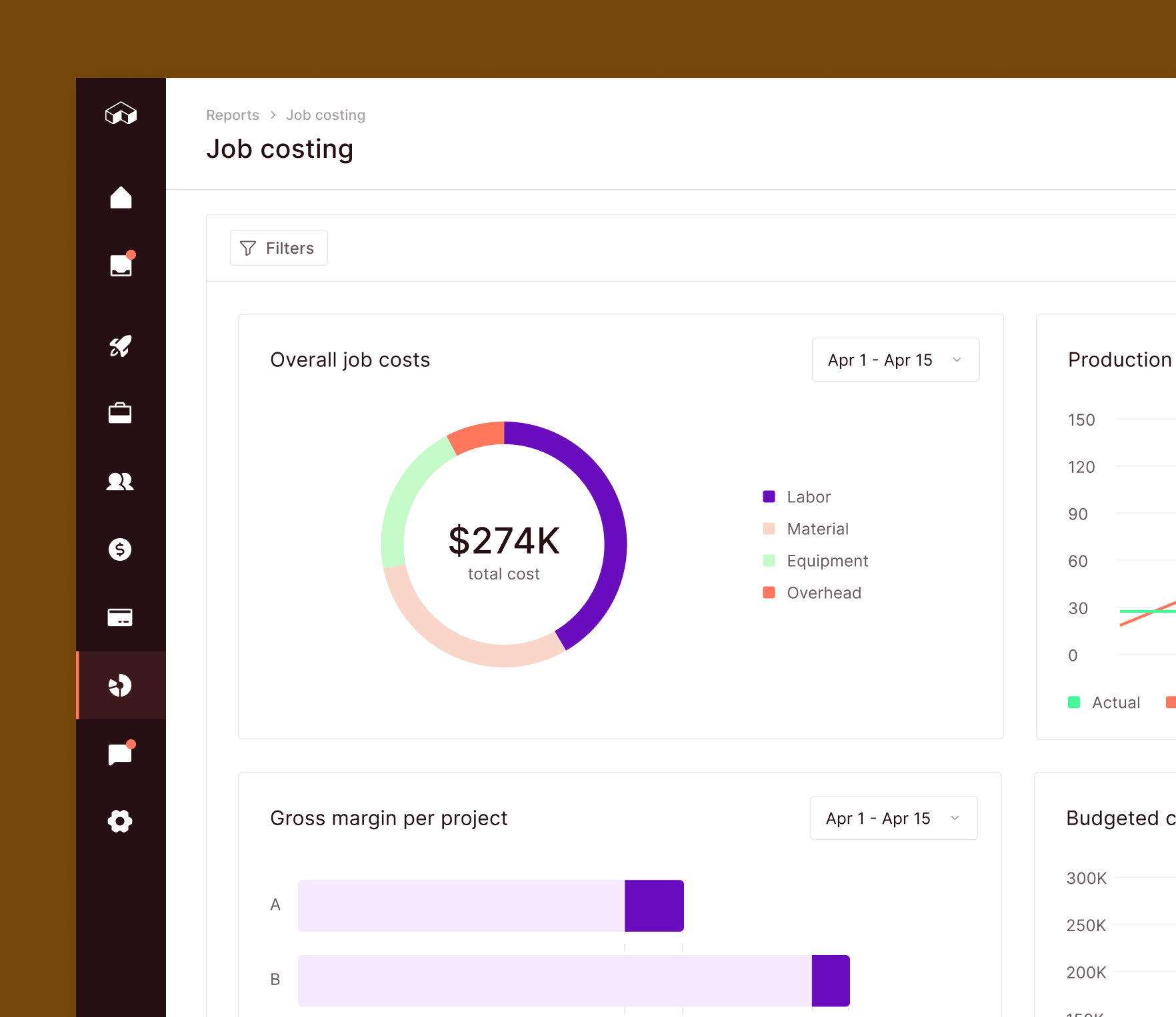 Job Costing 3 Real Time Job Costing.