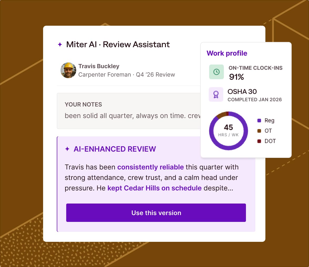 Write better performance reviews with AI and connected data